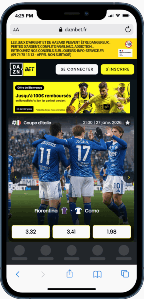 dazn bet meilleur bookmaker